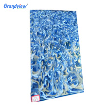 Wall decorative custom size 3mm glitter pattern acrylic plastic sheet